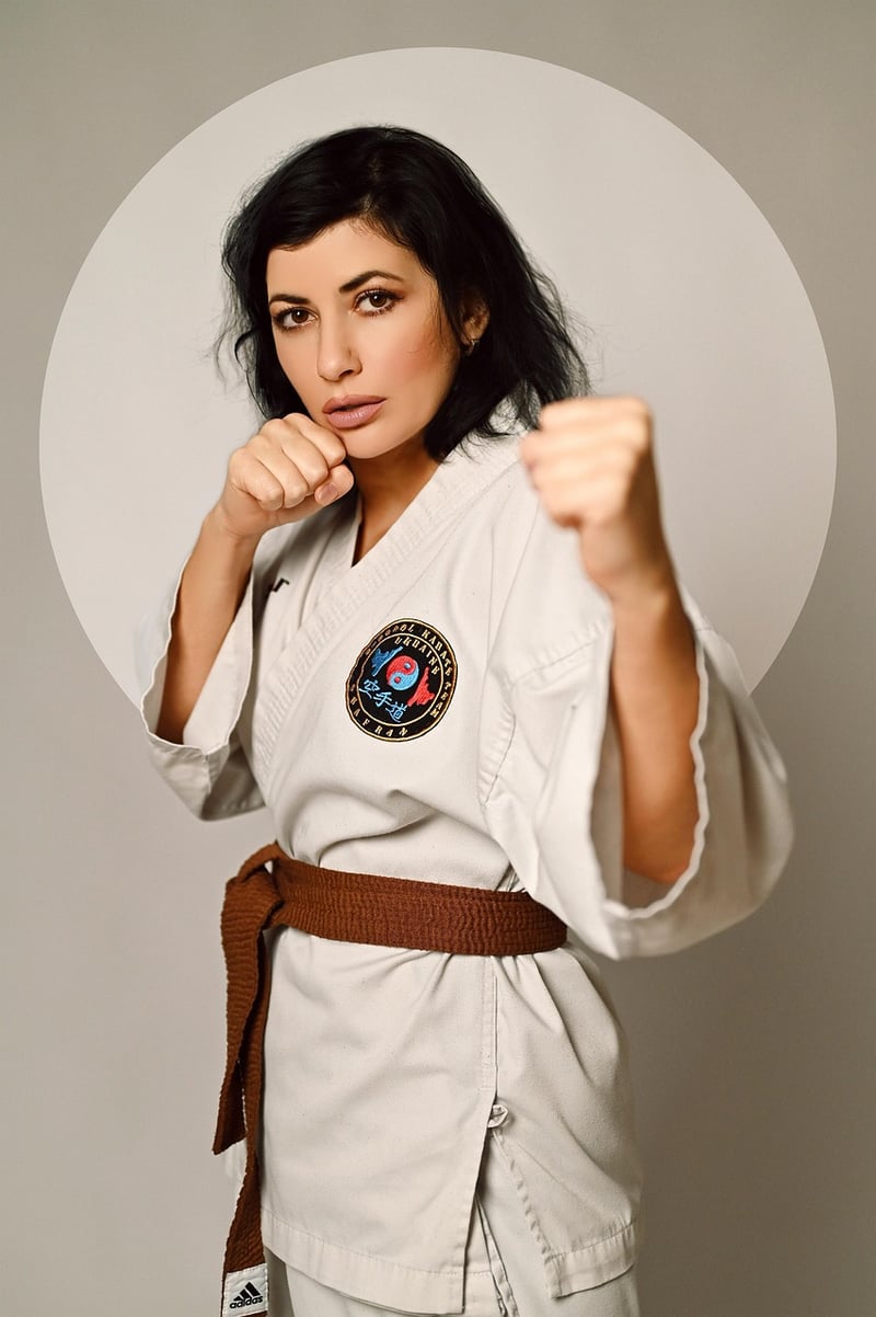 Taekwondo fighters